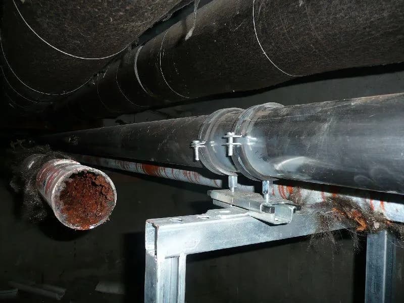 Oprava ležatých rozvodů teplé vody a cirkulace