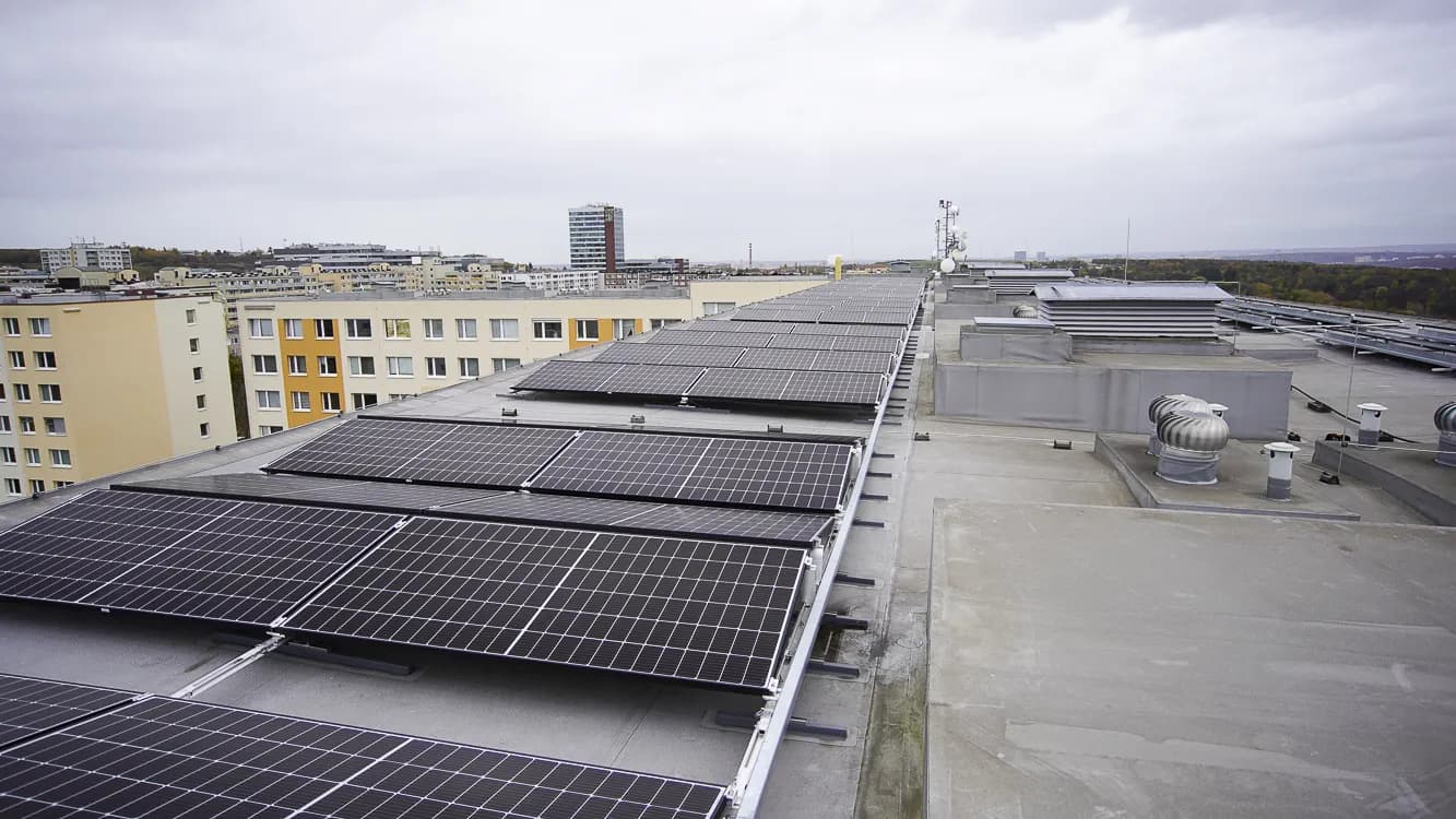 Fotovoltaická elektrárna pro BD Suchý Vršek