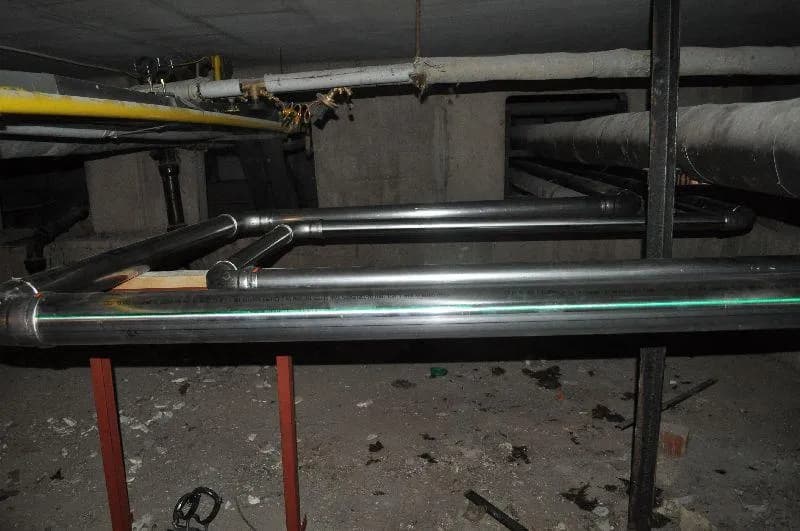 Oprava ležatých rozvodů teplé vody a cirkulace